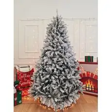 Snow-Covered Christmas Tree საახალწლო ნაძვის ხე დათოვლილი ტოტებით 210 სმ