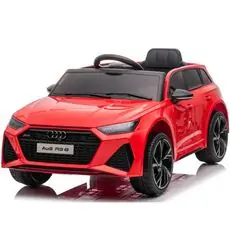 Audi Q8 Car Red - ელექტრო მანქანა კაუჩუკის საბურავებით