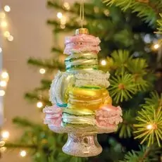 Macarons On A Plate Hanging Decoration - ნაძვის ხის სათამაშო