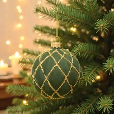 Christmas bauble Hanging Decoration Green - ნაძვის ხის სათამაშო