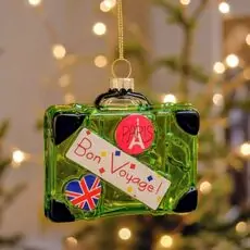 Bon Voyage Suitcase Hanging Decoration - ნაძვის ხის სათამაშო