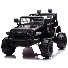 Jeep Wrangler Sport Car Black - ელექტრო მანქანა კაუჩუკის საბურავებით