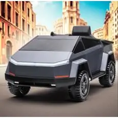 Tesla Cybertruck Gunmetal Grey- ელექტრო მანქანა კაუჩუკის საბურავებით
