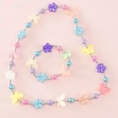 Butterflies Necklace and bracelet set  - საბავშვო ყელსაბამი და სამაჯური