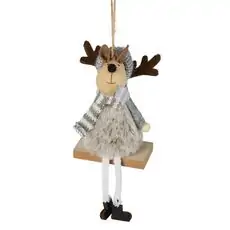 Deer Wooden Hanging Decoration - ხის ნაძვის ხის სათამაშო