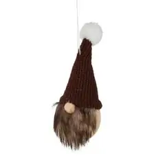 Gnome Wooden Hanging Decoration - ხის ნაძვის ხის სათამაშო