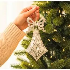 Silver Diamond Ornaments Hanging Decoration - ნაძვის ხის სათამაშო