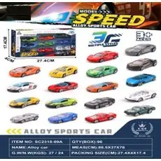 Sport Diecast Car Set - სათამაშო მექანიკური მანქანები
