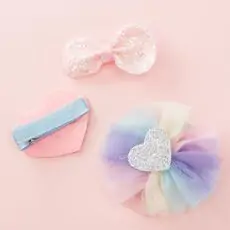 Unicorn Bubbles three hair clips Pink - საბავშვო თმის აქსესუარების ნაკრები