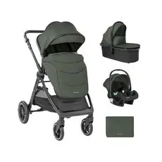 KikkaBoo Ava 3in1 Army Green - საბავშვო ეტლის კომპლექტი