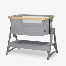 KikkaBoo Nanna 2 Grey ახალშობილის საწოლი