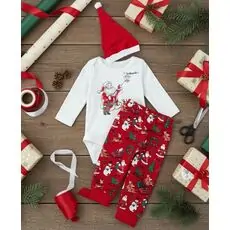 Santa With Lamp 3 In 1 Set - საბავშვო საახალწლო ტანსაცმლის ნაკრები