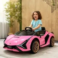 Lamborghini Sport Car Pink - ელექტრო მანქანა