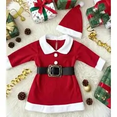 Mrs.Santa Claus Dress - საბავშვო მისის კლაუსის კაბა