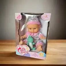Cute Baby Doll With Little Dino - სათამაშო თოჯინა დინოზავრით