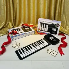 Black And White Roll Up Piano 25 Key  -  სილიკონის დასაკეცი პიანინო