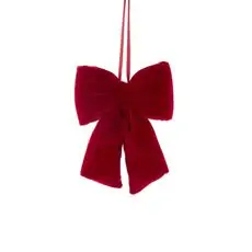 Small Burgundy Bow Hanging Decoration - ნაძვის ხის სათამაშო