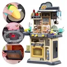 Kitchen Set With Sound Water Circulation - ფუნქციური სათამაშო სამზარეულო აქსესუარებით
