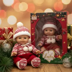 Christmas Newborn Baby doll - სათამაშო ახალშობილი თოჯინა