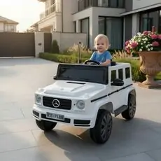 Mercedes Benz G-Class White - ელექტრო მანქანა