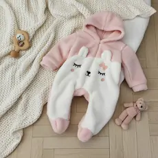 Fluffy Sleepy Rabbit romper - საბავშვო ფუმფულა რომპერი