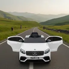 Mercedes Benz White - ელექტრო მანქანა კაუჩუკის საბურავებით