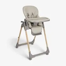 KikkaBoo Highchair Olive Beige - საკვები სკამ-მაგიდა