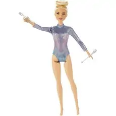 Barbie Rhythmic Gymnast Blonde Doll - ბარბის თოჯინა სავარჯიშო სეტით