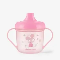Kikkaboo PP cup with spout 150ml Forest Party Pink - საბავშვო ჭიქა