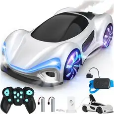 New Energy Remote Control Car With Light, Sound And Spray Function - სათამაშო დისტანციური მანქანა განათების, ხმოვანი და ორთქლის ფუნქციით