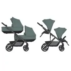 Anex Modu Double  4x1 Greeny - საბავშვო ტყუპების ეტლის კომპლექტი