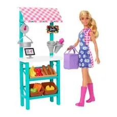 Barbie Farmers Market Playset ბარბის თოჯინა აქსესუარებით