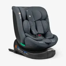 Kikkaboo i-Round Dark Grey i-SIZE- მანქანის სავარძელი (ქარსითი)
