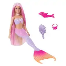 Barbie “Malibu” Mermaid Doll With Color Change Feature - ბარბის თოჯინა აქსესუარებით