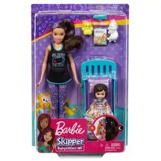 Barbie Skipper Babysitters Bedtime Playset With Skipper Doll GHV88 - ბარბის თოჯინა აქსესუარებით