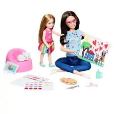 Barbie Art Therapy Playset With 2 Dolls - ბარბის თოჯინა აქსესუარებით