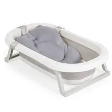 Moni Baby Bathtub Set With Foldable Bath Palma Grey - ჩვილის დასაკეცი აბაზანა