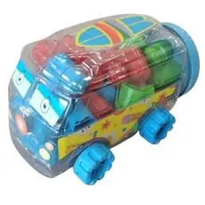 Cute Minibus with Building Blocks - ასაწყობი კუბიკები