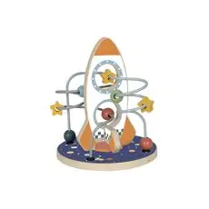 SPACE ROCKET BEAD MAZE-რაკეტის ფორმის განვითარებადი ლაბირინთი
