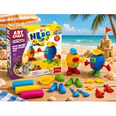 Dede 03576 ART CRAFT BIG HUG PLAY DOUGH SET 150 GR საბავშვო პლასტელინების ნაკრები
