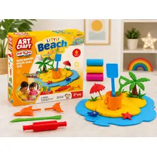 Dede 03577 ART CRAFT BEACH PLAY DOUGH SET 150GR საბავშვო პლასტელინების ნაკრები