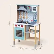 TOOKY TOY Kitchen Set-ხის სათამაშო სამზარეულოს ნაკრები
