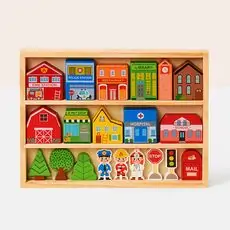 TOOKY TOY Town Play Set-ქალაქის სათამაშო ნაკრები