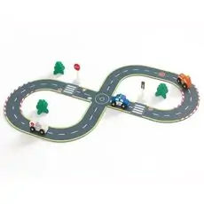 TOOKY TOY Hi Pando Construction Set – City and Roads-საბავშვო კონსტრუქციის ნაკრები ქალაქი და გზები