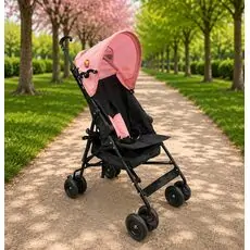 Baby Stroller Adventure Pink მსუბუქი სასეირნო ეტლი