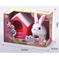 Soft Interactive Kitten Toy with House and Accessories-ინტერაქტიული კნუტი სახლით და აქსესუარებით