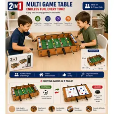 Tabletop Games 2 In 1 Football/Ice Hockey - სამაგიდო ფეხბურთი/ყინულის ჰოკეი