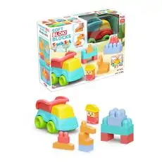 Dede Soft Blocks Truck Set 24 Pcs 04123 - სათამაშო ასაწყობი კუბიკები