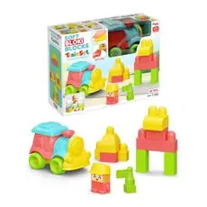 Dede Soft Blocks Train Set 24 Pcs 04122 - სათამაშო ასაწყობი კუბიკები
