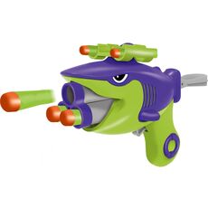 Shark Gun With Soft Bullets 15 cm Purple - სათამაშო თოფი რბილი ტყვიებით